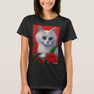 Cat Flower Natural Flower Garden Cat Love Cat  1 T-Shirt