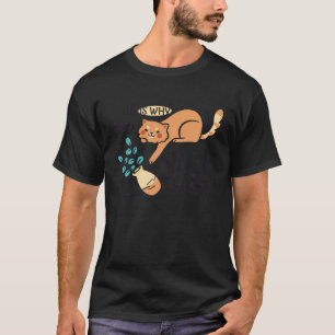 Cat Flower Vase T-Shirt