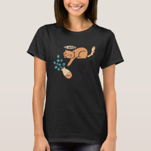 Cat Flower Vase T-Shirt