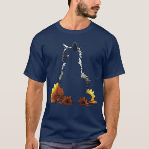 Cat Flowers Artwork Cat Motif Animal vintage T-Shirt