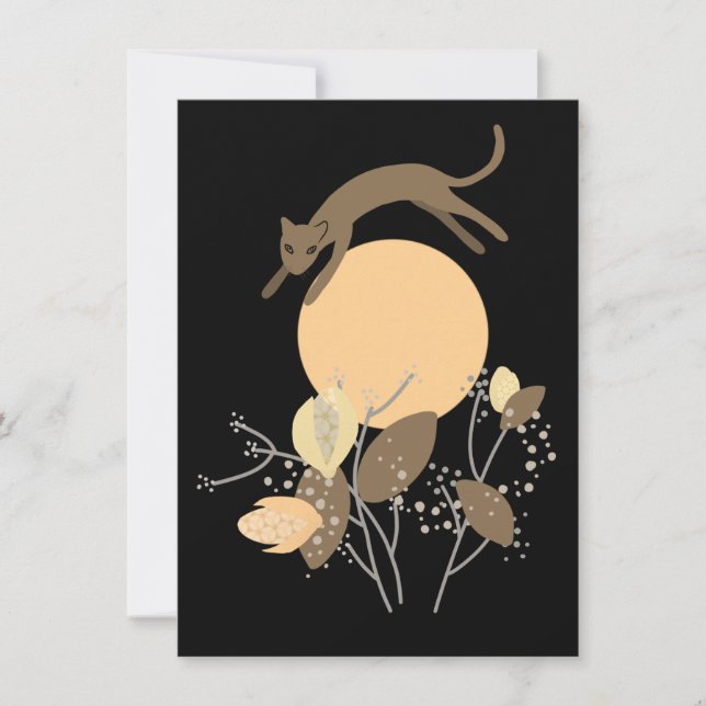 Cat flying over the moon 2 (Front)