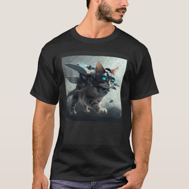 Cat Flying War T-Shirt (Front)
