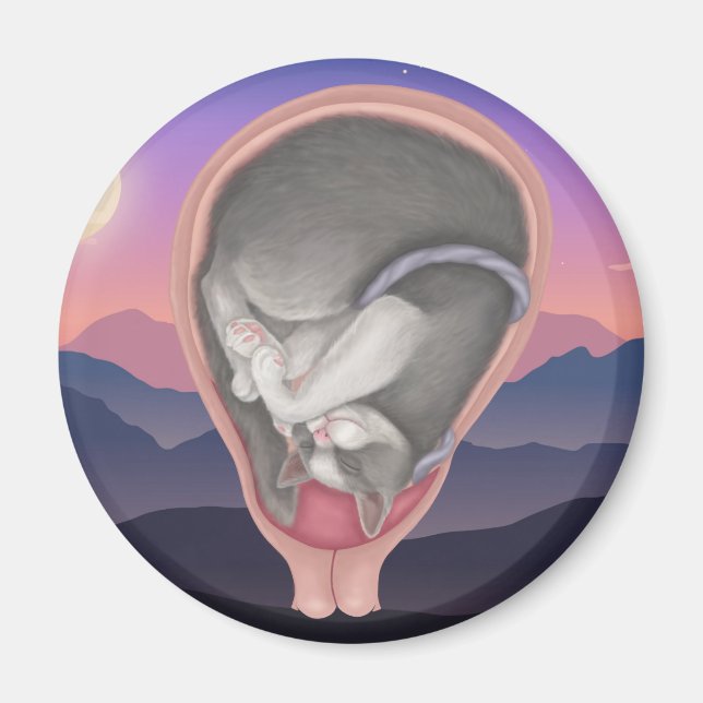 Cat Foetus Magnet (Front)