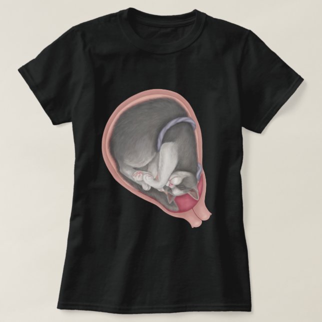Cat Foetus T-Shirt (Design Front)