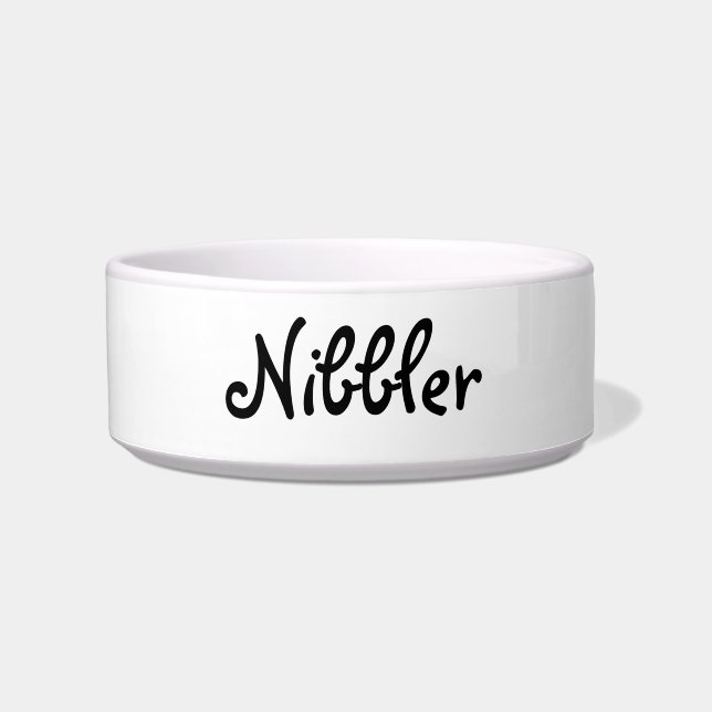 CAT FOOD BOWL CERAMIC STYLE DESIGN (Front)