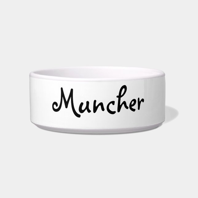 CAT FOOD BOWL CERAMIC STYLE DESIGN (Front)