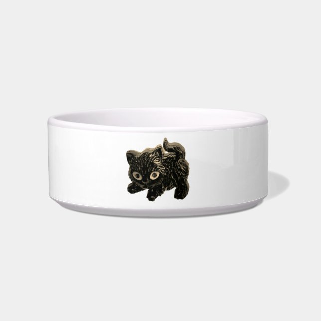 CAT FOOD BOWL CERAMIC STYLE DESIGN (Front)