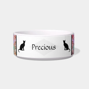 Cat Food Bowl with Mottled Colour - HAMbWG