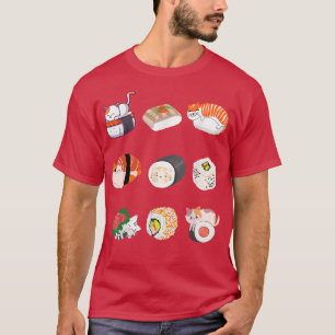 Cat food sushi roller, anime movie lover, funny th T-Shirt