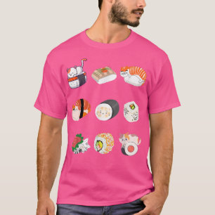 Cat food sushi roller, anime movie lover, funny th T-Shirt