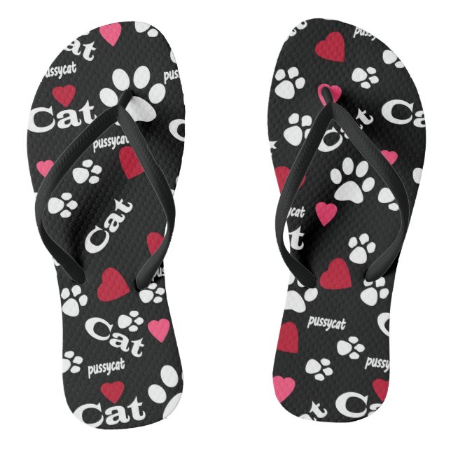 Cat footprints jandals (Footbed)