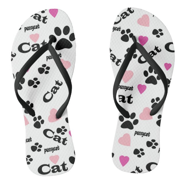 Cat footprints jandals (Footbed)
