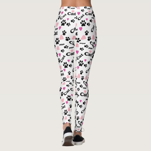 Cat footprints leggings (Back)