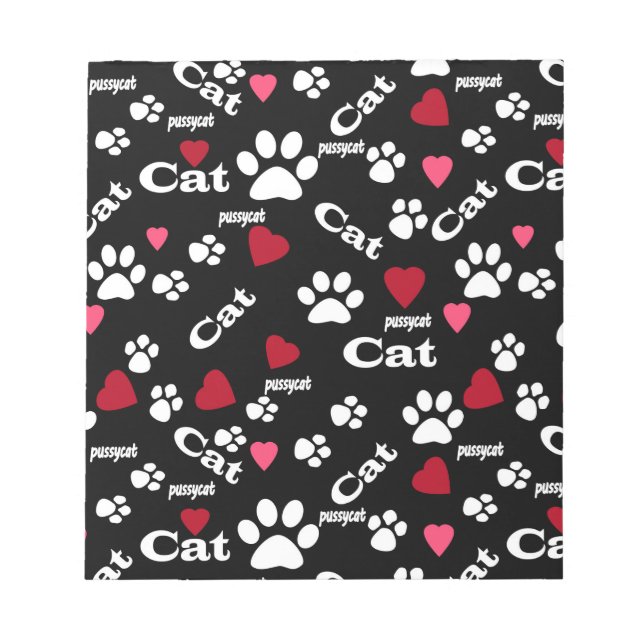 Cat footprints notepad (Front)