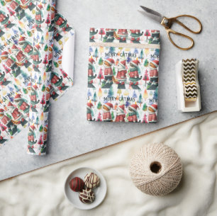 Cat for Christmas Wrapping Paper