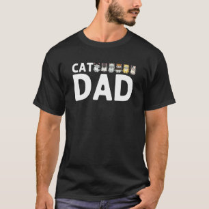 Cat For Dad Men Cute Cat Pet Animals T-Shirt