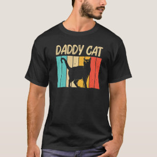 Cat For Men Dad Black Cat  Cat Person Cats T-Shirt