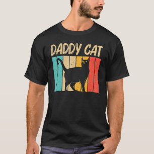   Cat For Men Dad Black Cat   Cat Person Cats T-Shirt
