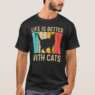   Cat For Men Women Black Cat   Cat Person Cats T-Shirt