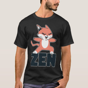 Cat for spiritual people who meditate Zen and yoga T-Shirt