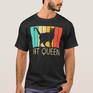 Cat For Women Mum Black Cat  Cat Person Cats T-Shirt