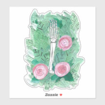 Cat Forearm In a Field of Roses 