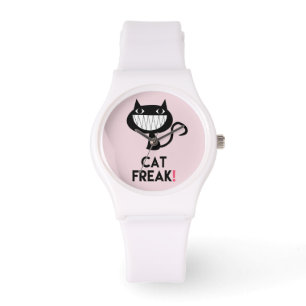 Cat Freak! Fun Pink Kids Watch