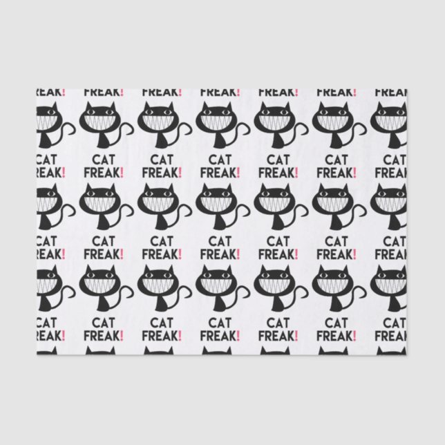 Cat Freak! Fun Tissue Paper (Front)