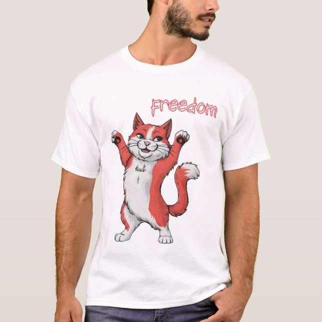 Cat Freedom T-Shirt (Front)