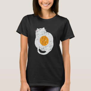 Cat Fried Egg Vintage Food Cat T-Shirt