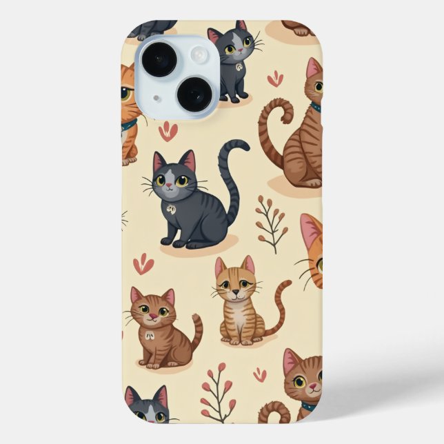  cat friends i miss Case-Mate iPhone case (Back)