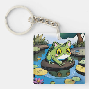 Cat Frog Key Ring