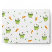 Cat Froth Matcha Green Tea Pattern