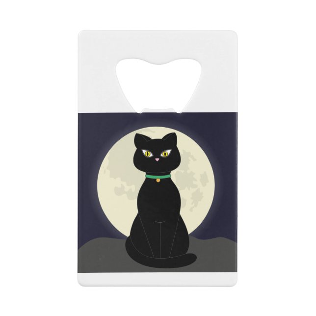 Cat Full Moon Night Moon Halloween Pet Magic (Front)
