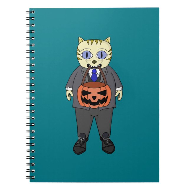 Cat Fun Halloween Notebook (Front)