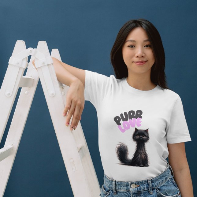 Cat Fun Pun Purr Love Quote T-Shirt (Creator Uploaded)