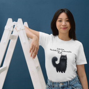 Cat Fun Pun Too Much To Handle Quote T-Shirt