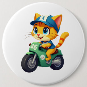 Cat funny  6 cm round badge