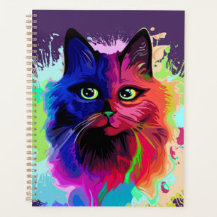 Cat Funny and Silly Character Summer Fun surfing Planner