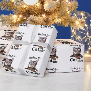 Cat Funny Animal Lover Wrapping Paper
