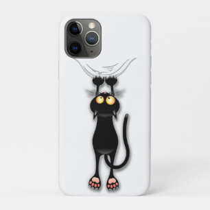 Cat funny Character Scratching Fabric Case-Mate iPhone Case