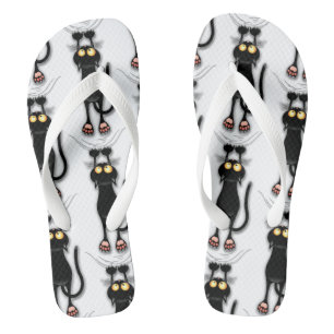Cat funny Character Scratching Fabric Jandals