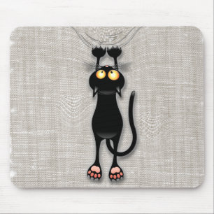 Cat funny Character Scratching Fabric Mouse pad