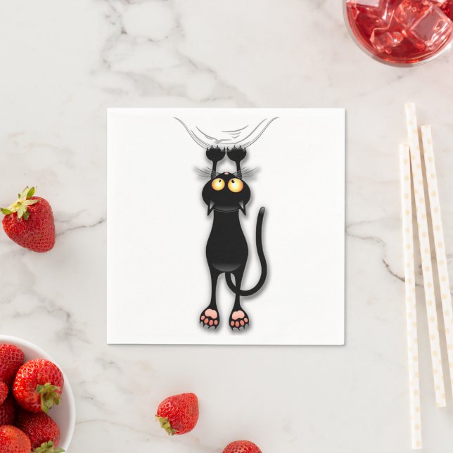 Cat funny Character Scratching Fabric Napkin (Insitu)