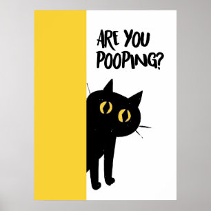 Cat   Funny & decorative Poster 