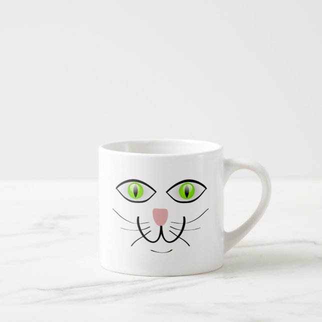 Cat Funny Face Cartoon-29034 Espresso Cup (Right)