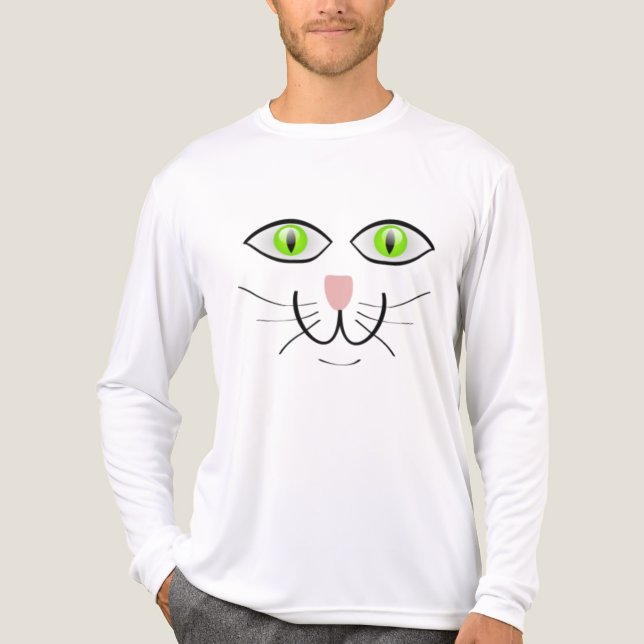 Cat Funny Face Cartoon-29034 Tri-Blend Shirt (Front)