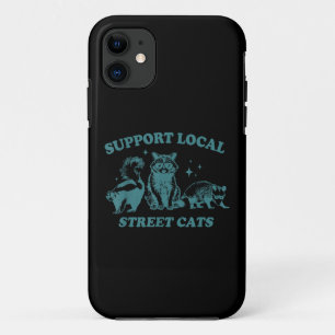Cat Funny Vintage Racoon Opossum Skunk Case-Mate iPhone Case