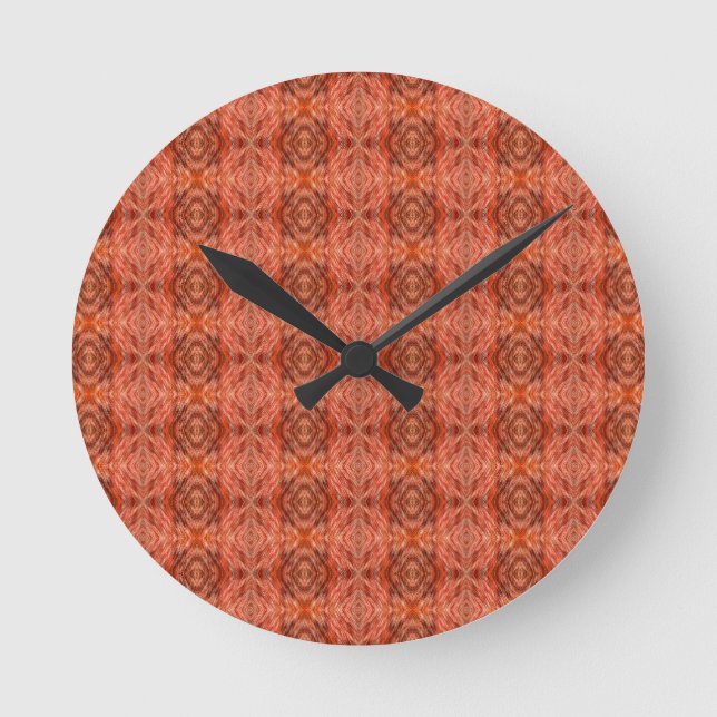Cat fur pattern round clock (Front)