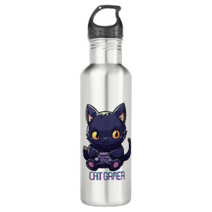 Cat Gamer 710 Ml Water Bottle